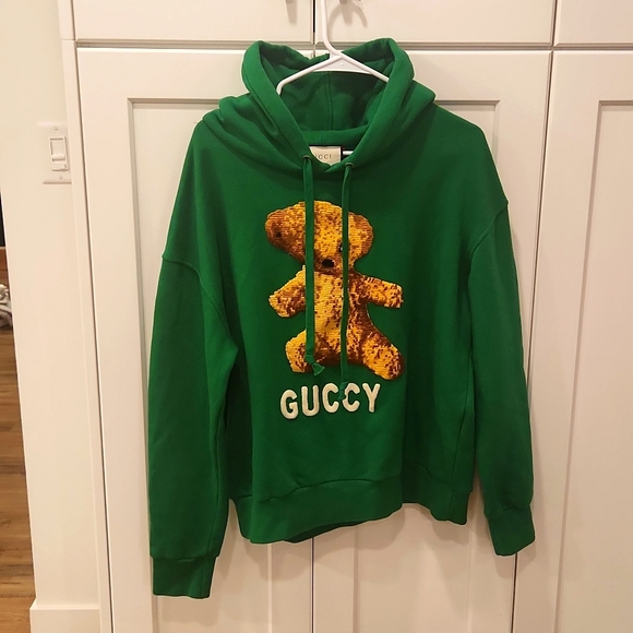 Gucci Embroidered Teddy Bear Vintage Hoodie - Picture 4 of 7